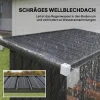 Brandhout schuur, brandhout onderstand, staal, verhoogde vloer, schuin dak, 150 x 66,5 x 150 cm, donkergrijs 7