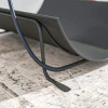 Brandhoutrek voor binnen 51 x 38 x 33cm geometrisch brandhoutrek met metalen handvat, zwart 10