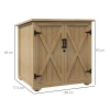 Buiten opbergbox tuinbox kussenbox, weerbestendig, asfaltdak, 77,5 cm x 88 cm x 90 cm, donkergrijs 4