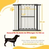 Deurbeschermingsrooster hond, 76 104 cm afscheidingsrooster zonder boren, traphekje 4