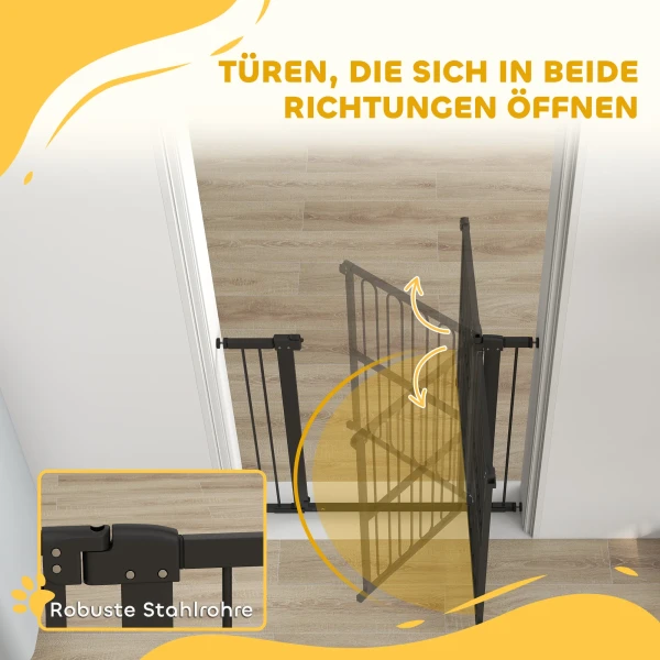 Deurbeschermingsrooster hond, 76 104 cm afscheidingsrooster zonder boren, traphekje 8