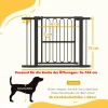 Deurbeveiligingshek voor honden, 76 104 cm afscheidingshek zonder boren, traphek 4