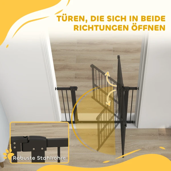 Deurbeveiligingshek voor honden, 76 104 cm afscheidingshek zonder boren, traphek 8