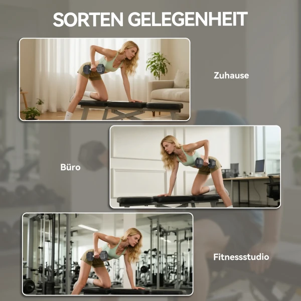 Dumbbells met gekartelde handgreep, korte halter van gietijzer, 2 x 12,5 kg voor thuis, sportschool, krachttraining 7