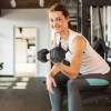 Dumbbells met gekartelde handgreep, korte halter van gietijzer, 2 x 12,5 kg voor thuis, sportschool, krachttraining 9