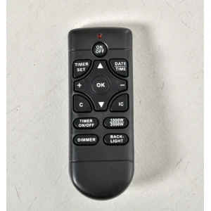 Elektrische haard, 3d led vlammen, afstandsbediening, timer, mdf, wit 1