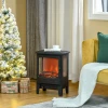 Elektrische haard met verwarming, 1800 w elektrische haard met led vlam effect 2