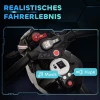 Elektrische kinder motorfiets, lichtjes & geluiden, 3 km/u, oplaadbaar, kunststof & metaal, zwart/wit 5