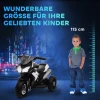 Elektrische kinder motorfiets, lichtjes & geluiden, 3 km/u, oplaadbaar, kunststof & metaal, zwart/wit 8