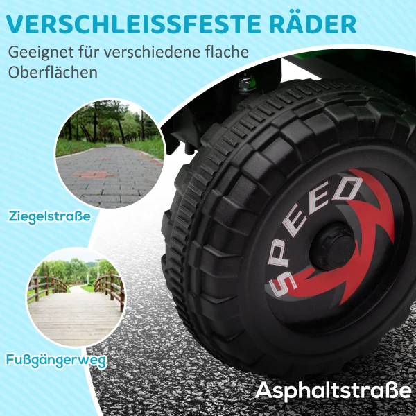 Elektrische kinderquad, 2,5 km/u, vooruit & achteruitgang, voor 18 36 maanden, groen 5
