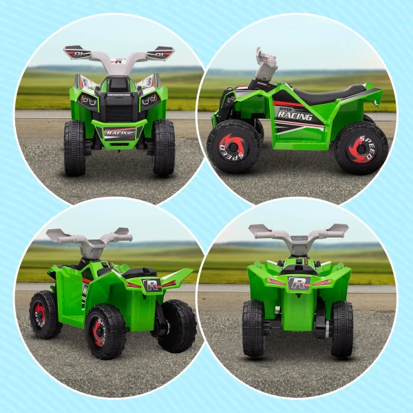 Elektrische kinderquad, 2,5 km/u, vooruit & achteruitgang, voor 18 36 maanden, groen 8