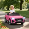 Elektrische kinderwagen 12v elektrisch voertuig audi e tron elektrische auto met afstandsbediening, veiligheidsgordel, voor 3 5 jaar 2