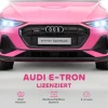 Elektrische kinderwagen 12v elektrisch voertuig audi e tron elektrische auto met afstandsbediening, veiligheidsgordel, voor 3 5 jaar 5