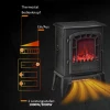 Elektrische vloerhaard, 2 verwarmingsstanden, realistisch vlam effect, veelzijdig 6