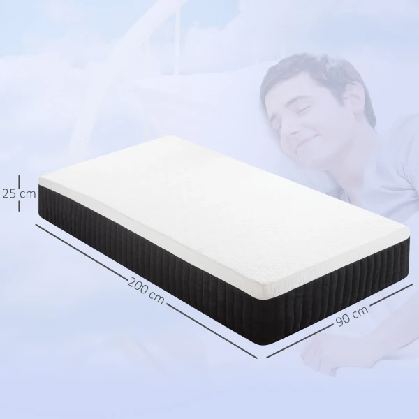 Ergonomische matras, geheugenschuim, 7 zone ondersteuning, pocketveren 4