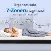 Ergonomische matras, geheugenschuim, 7 zone ondersteuning, pocketveren 6