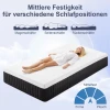 Ergonomische matras, geheugenschuim, 7 zone ondersteuning, pocketveren 7