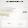 Gestoffeerde bureaustoel met pluche bekleding, kuipontwerp, rolbare bureaustoel, stalen basis, crème+zwart 6