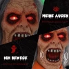 Gevangene geest, halloween decoratie, griezelige geluiden, rode ogen, beweegbaar, oranje 6