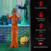 Gevangene geest, halloween decoratie, griezelige geluiden, rode ogen, beweegbaar, oranje 8