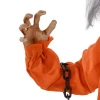 Gevangene geest, halloween decoratie, griezelige geluiden, rode ogen, beweegbaar, oranje 9