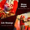 Griezel clown, halloween animatronics, 173 cm, lichtgevende ogen, geluidsactivering, beweegbare armen en hoofd, op batterijen, kunststof, metaal, rood 5