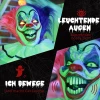 Griezelige clown halloween decoratie, beweegbaar, lachfunctie, roze+paars 6