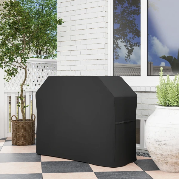 Grillhoes beschermhoes voor grill, weerbestendig, 147 x 61 x 120cm, zwart 2