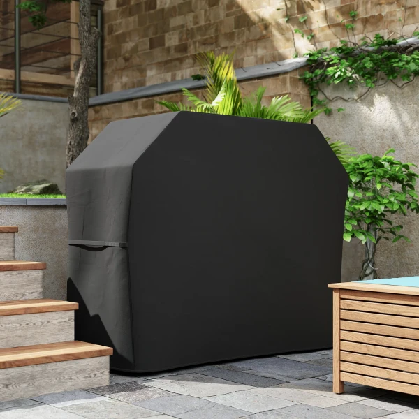 Grillhoes beschermhoes voor grill, weerbestendig, 147 x 61 x 120cm, zwart 8