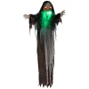 Groen monster, halloween decoratie, griezelige geluidseffecten, rode ogen, beweegbaar, 183 cm 1