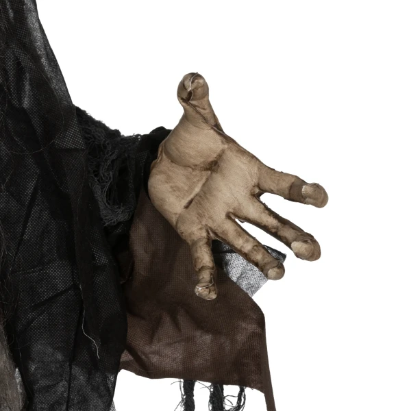Groen monster, halloween decoratie, griezelige geluidseffecten, rode ogen, beweegbaar, 183 cm 10