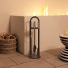 Haardgereedschap set 5 delig haardaccessoires met bezem, schep, pook tang standaard 9