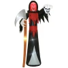 Halloween decoratie 3,7 m reusachtige magere hein met led verlichting lichtgevende luchtfiguur voor buiten 1