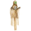 Halloween decoratie, hangend skelet, gloeiend hoofd, griezelig gehuil, buigzame armen, khaki 1