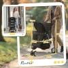 Hondenwagen hondenbuggy inklapbaar voor honden & katten tot 10 kg 75 x 45 x 97 cm donkergrijs 4