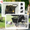 Hondenwagen hondenbuggy inklapbaar voor honden & katten tot 10 kg 75 x 45 x 97 cm donkergrijs 7