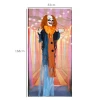 Horrorclown, helloweendecoratie, geactiveerd met geluid/aanraking, rode ogen, geluid, 168 cm 4