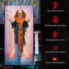 Horrorclown, helloweendecoratie, geactiveerd met geluid/aanraking, rode ogen, geluid, 168 cm 8