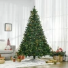 Kerstboom, 700 warmwitte led's, 2154 takken, brandvertragend, kunststof/metaal, 210 x 142 cm, groen 2