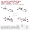 Kerstboom 92 cm, led verlichting, sneeuwtakken, dennenappels, vlamvertragend, betonnen voet 8
