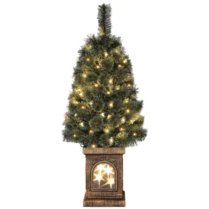 Kerstboom, natuurgetrouwe verschijning, geïntegreerde led's, dimbaar, 8 modi, 45 x 90 cm, groen 1