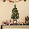 Kerstboom, natuurgetrouwe verschijning, geïntegreerde led's, dimbaar, 8 modi, 45 x 90 cm, groen 10