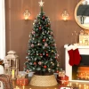 Kerstboomrok, Ø 68cm kerstboomkraag van kunststof, voor de kerstboomstandaard, kerstboomstandaard afdekking voor thuis, feest, decoratie, natuurhout 9