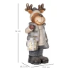 Kerstdecoratie, rendier met lantaarn, led, op batterijen, 25,5 x 19,5 x 52 cm 4
