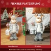 Kerstdecoratie, rendier met lantaarn, led, op batterijen, 25,5 x 19,5 x 52 cm 6