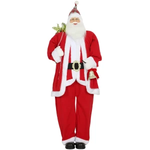 Kerstman 1,6 m staande kerstman met cadeau en kerstklokken geluidsfunctie 1