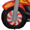 Kerstman op motorfiets, tuindecoratie, leds, opblaasbaar, weerbestendig, 180 x 95 x 170 cm 10