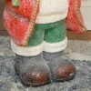Kerstmanfiguur met boom en cadeau, 3 warmwitte led's, op batterijen, 50 cm 10