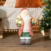 Kerstmanfiguur met boom en cadeau, 3 warmwitte led's, op batterijen, 50 cm 2