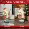 Kerstmanfiguur met boom en cadeau, 3 warmwitte led's, op batterijen, 50 cm 6